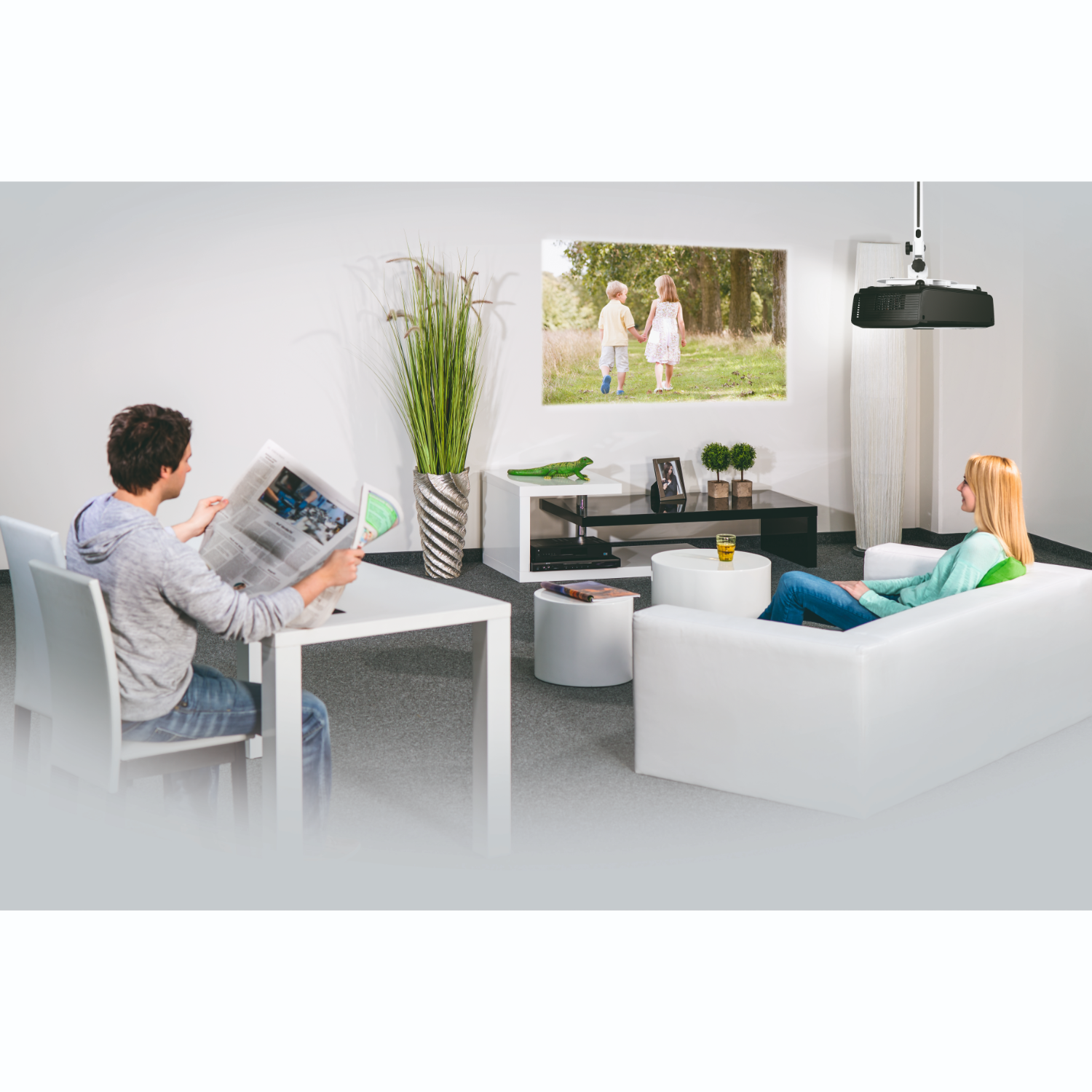 HAMA 220880 Plafond/Wand Projectorbeugel Wit