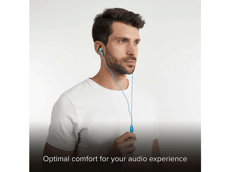 SBS 13069 Studio mix 10 Stereo In-Ear Kopfhörer mit Klinkenkabel, Blau — Foto 3 von 4