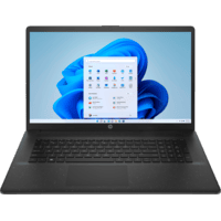 HP HP 17-cn0910ng Notebook 17,3 Zoll, HD+, Intel® Celeron® Prozessor N4120, 8 GB RAM, 256 GB SSD, Windows 11 Home (64 Bit), UHD 600, Jet Black