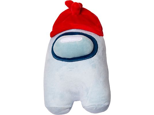 JUST TOYS Among Us - Gloves Hat - Pupazzo di peluche (Bianco/rosso/blu)