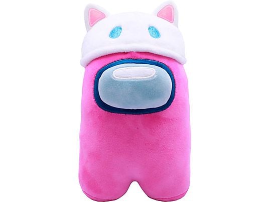 JUST TOYS Among Us - Batbean - Pupazzo di peluche (Rosa/Bianco/Blu)