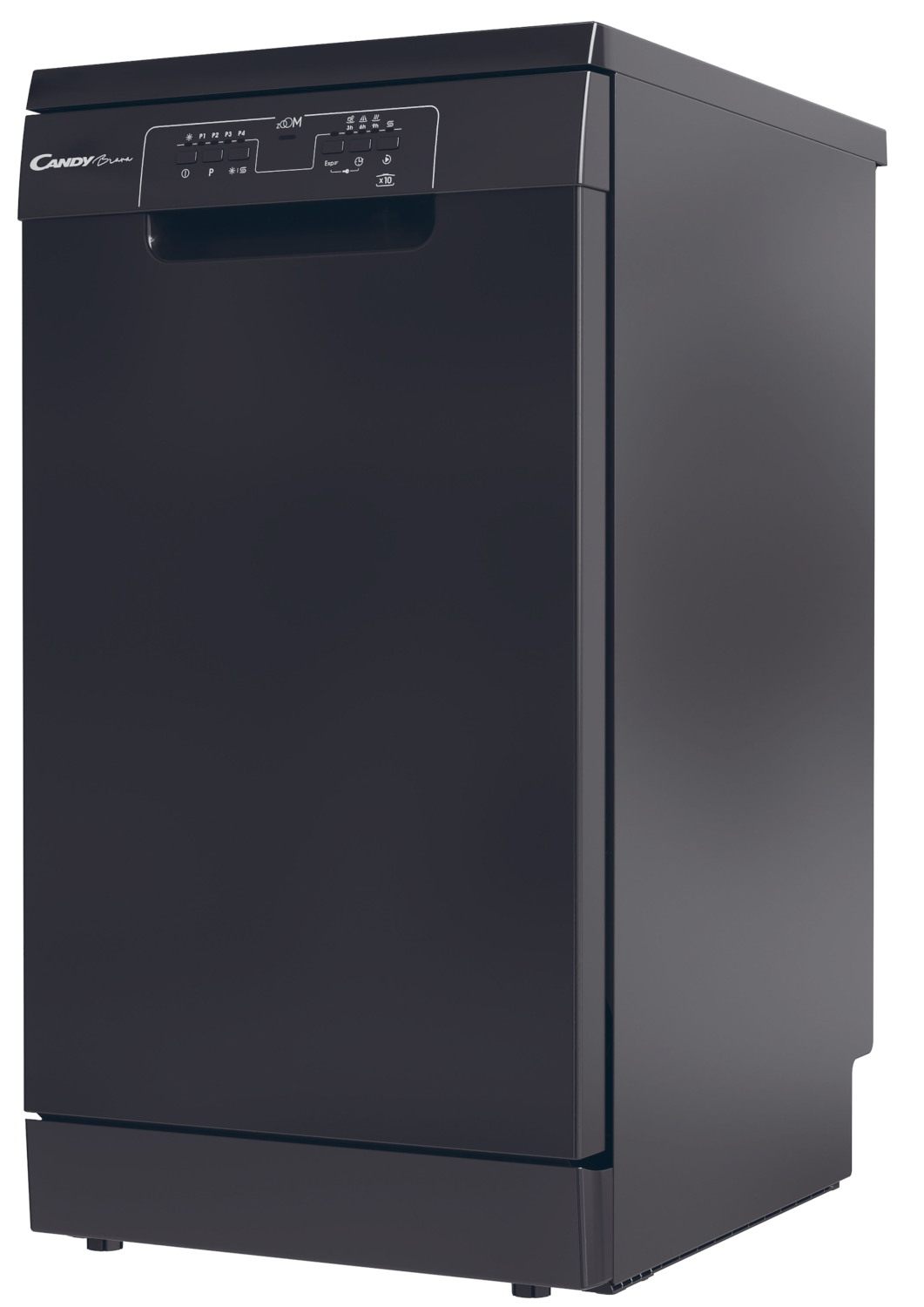 CANDY CDPH 2L1047B Keskeny mosogatógép, 10 teríték, 5 program, fekete