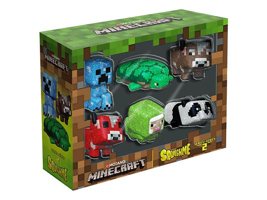 JUST TOYS Minecraft SquishMe Series 2 Collector's Box - Figurine de collection (Minecraft SquishMe S2 Collector Box)