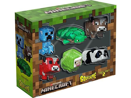 JUST TOYS Minecraft SquishMe Series 2 Collector's Box - Figurine de collection (Minecraft SquishMe S2 Collector Box)