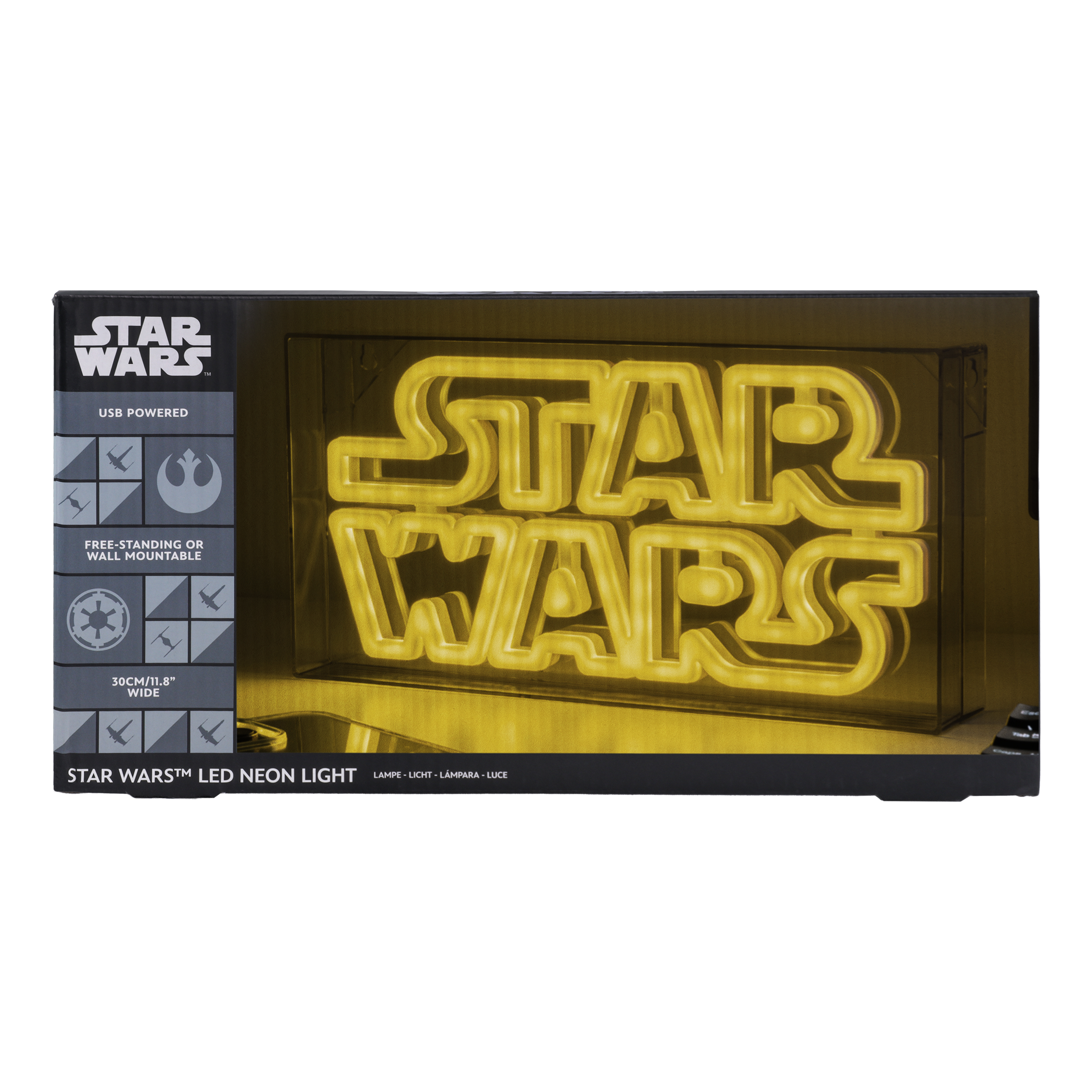 Star Wars LED Neonlichtschild in einer Box.