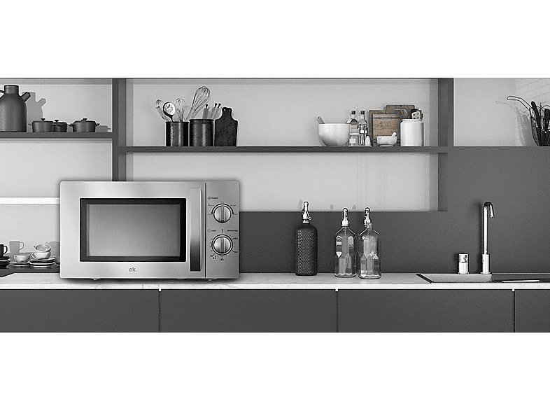 OK. OMW 1231 S, Mikrowelle (unterbaufähig) (700 Watt)