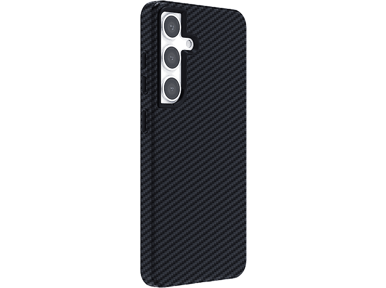 ISY ISC 3737, Backcover, Samsung, Galaxy S23 FE, Schwarz Polycarbonat, thermoplastisches Polyurethan, Kohlefasermuster