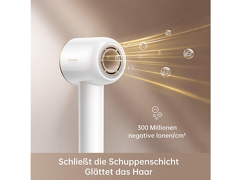 Thumbnail - DREAME Hair Glory Combo High-Speed Haartrockner Weiß (1600 Watt)