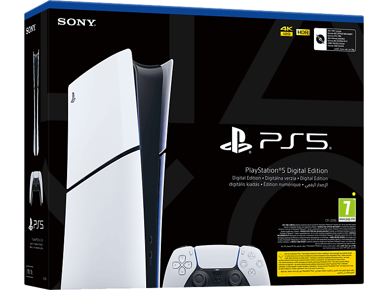 SONY Playstation 5 Slim Digital Edition Oyun Konsolu Beyaz_1