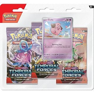 POKEMON (UE) TCG: Scarlet & Violet Temporal Forces 3-pack Booster Blister - Pokémon-kaarten