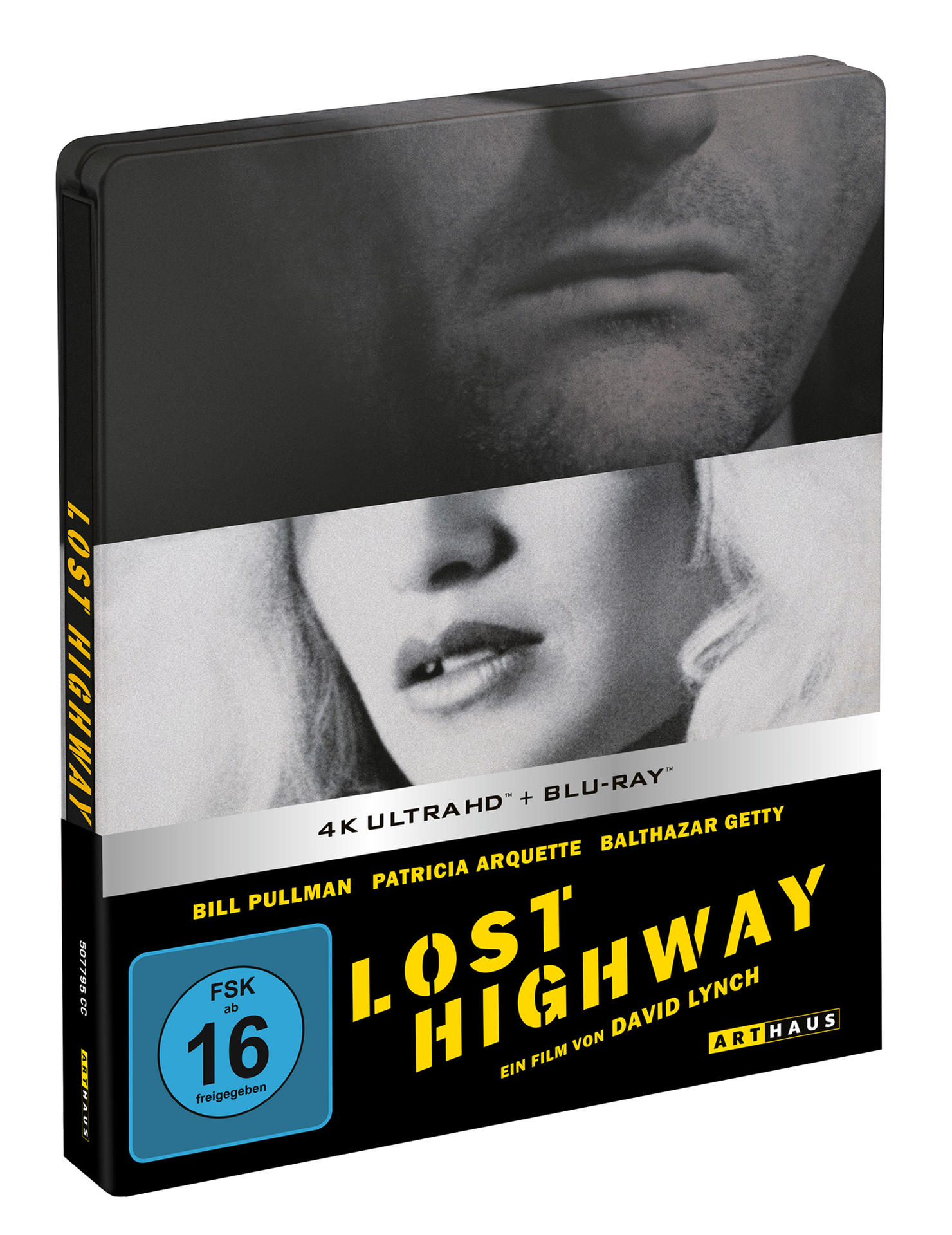 DVD-Hülle mit dem Cover des Films 'Lost Highway'.