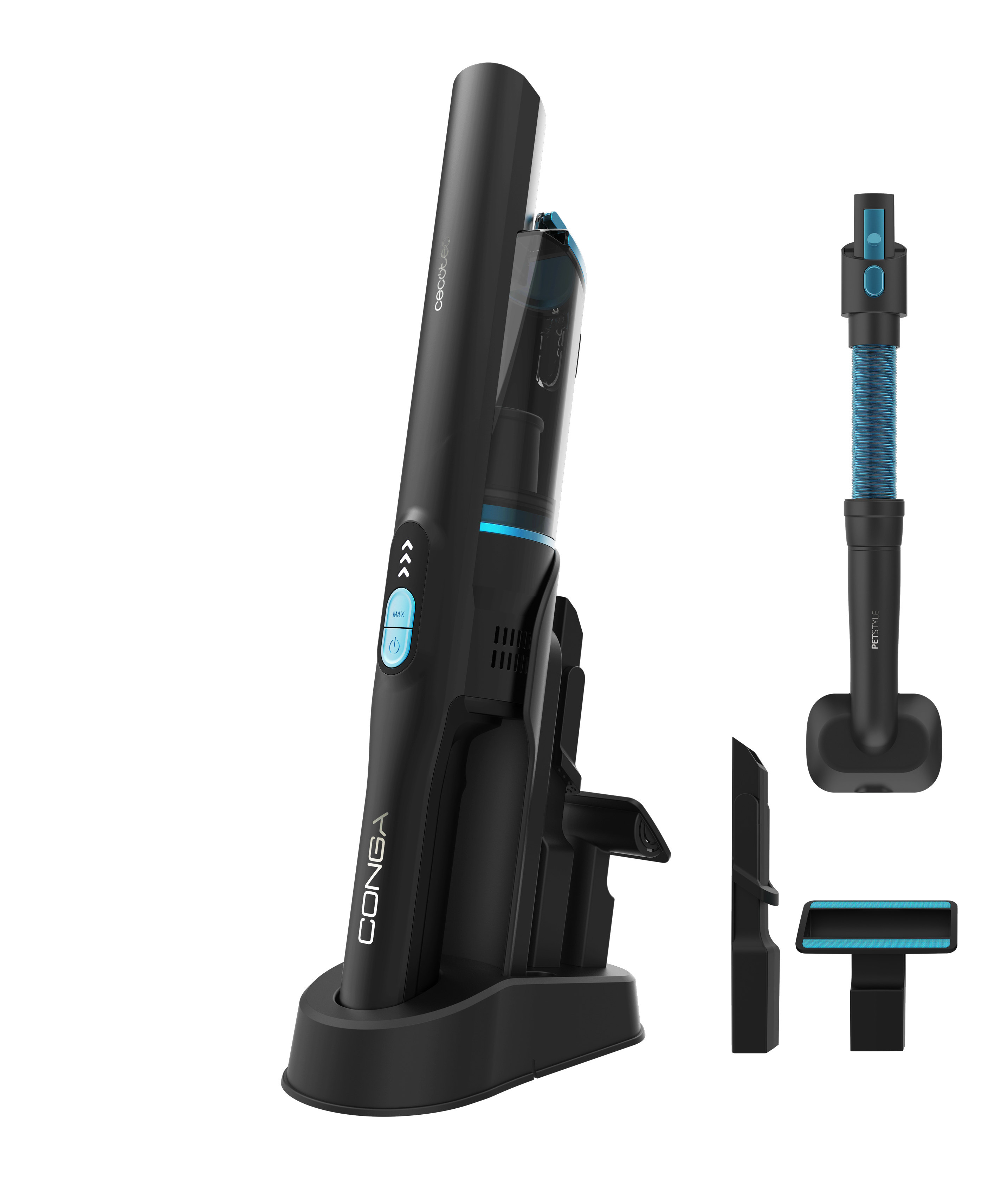 Aspirador de mano Cecotec Conga Rockstar Micro+ Animal, 200 W