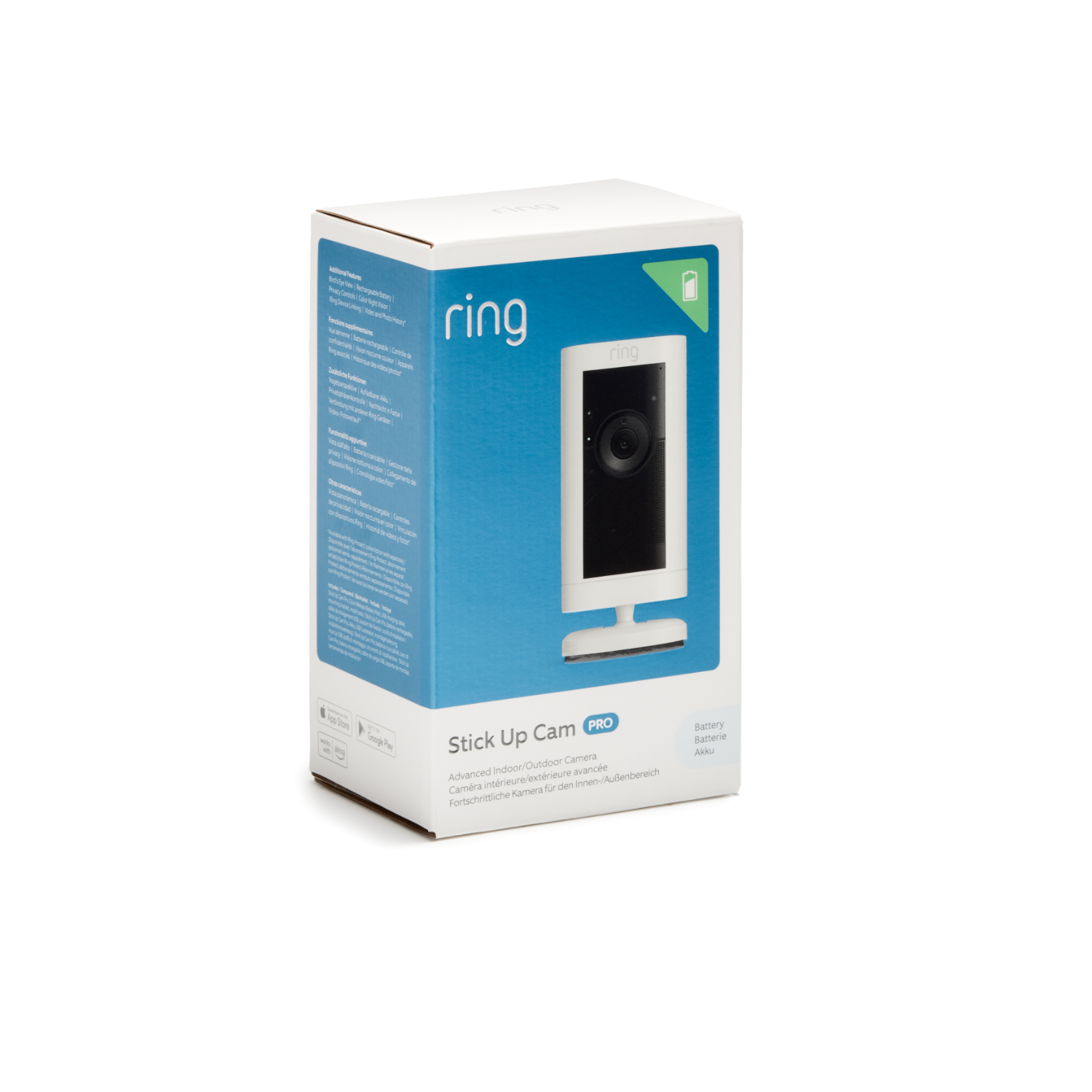RING Stick Up Cam Pro Battery Wit