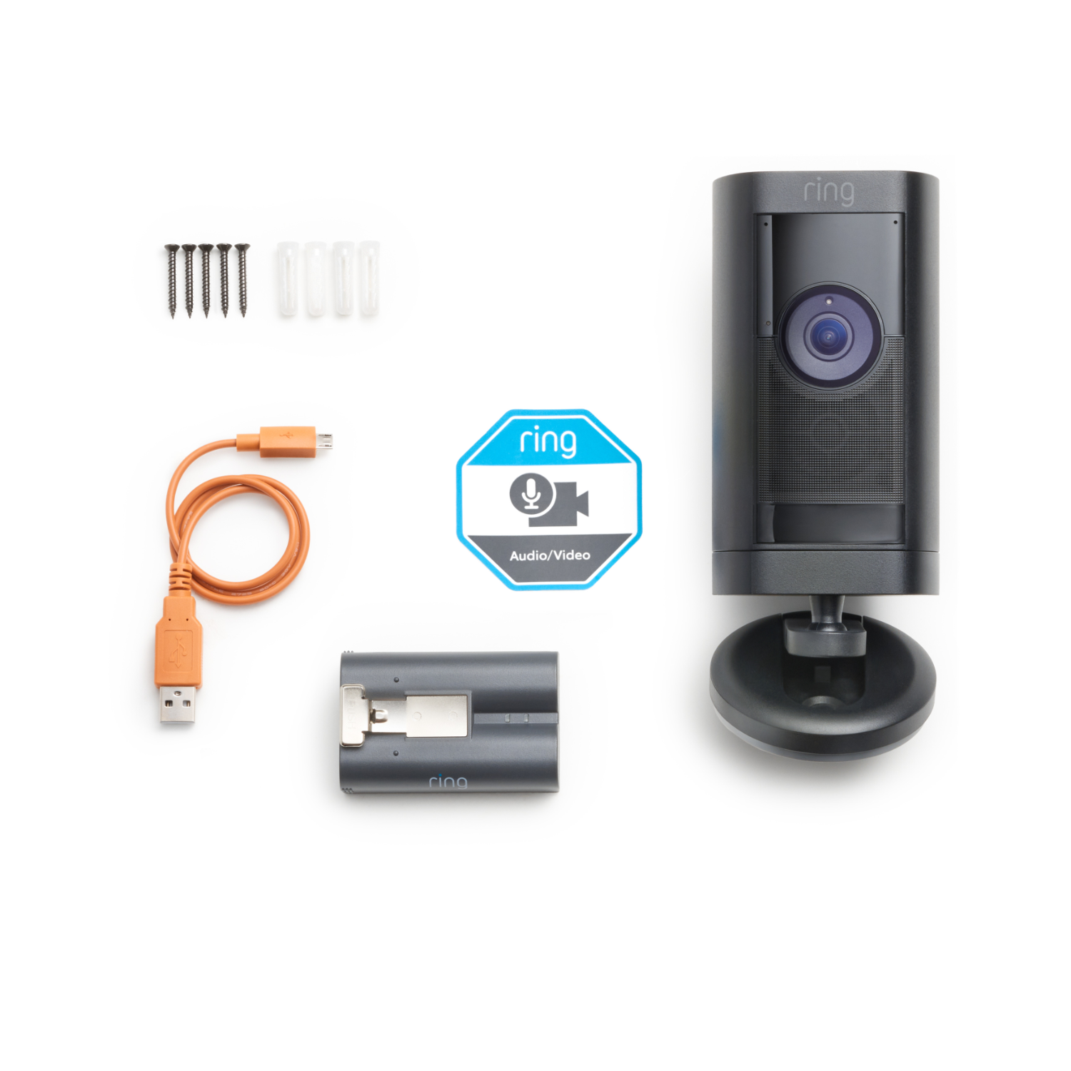 RING Stick Up Cam Pro Battery Zwart