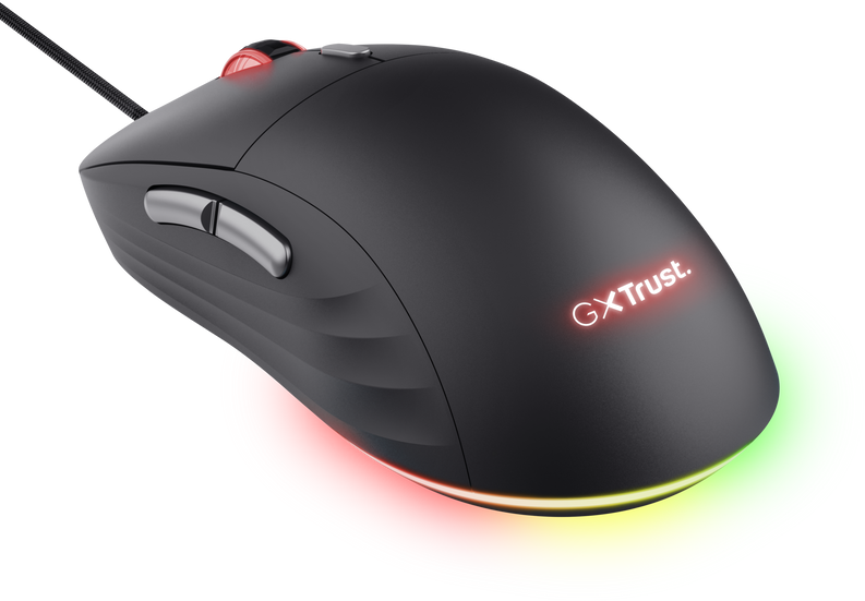 TRUST GXT 925 Redex II vezetékes optikai egér, max 10000 dpi, 6 gomb, RGB, fekete (25125)