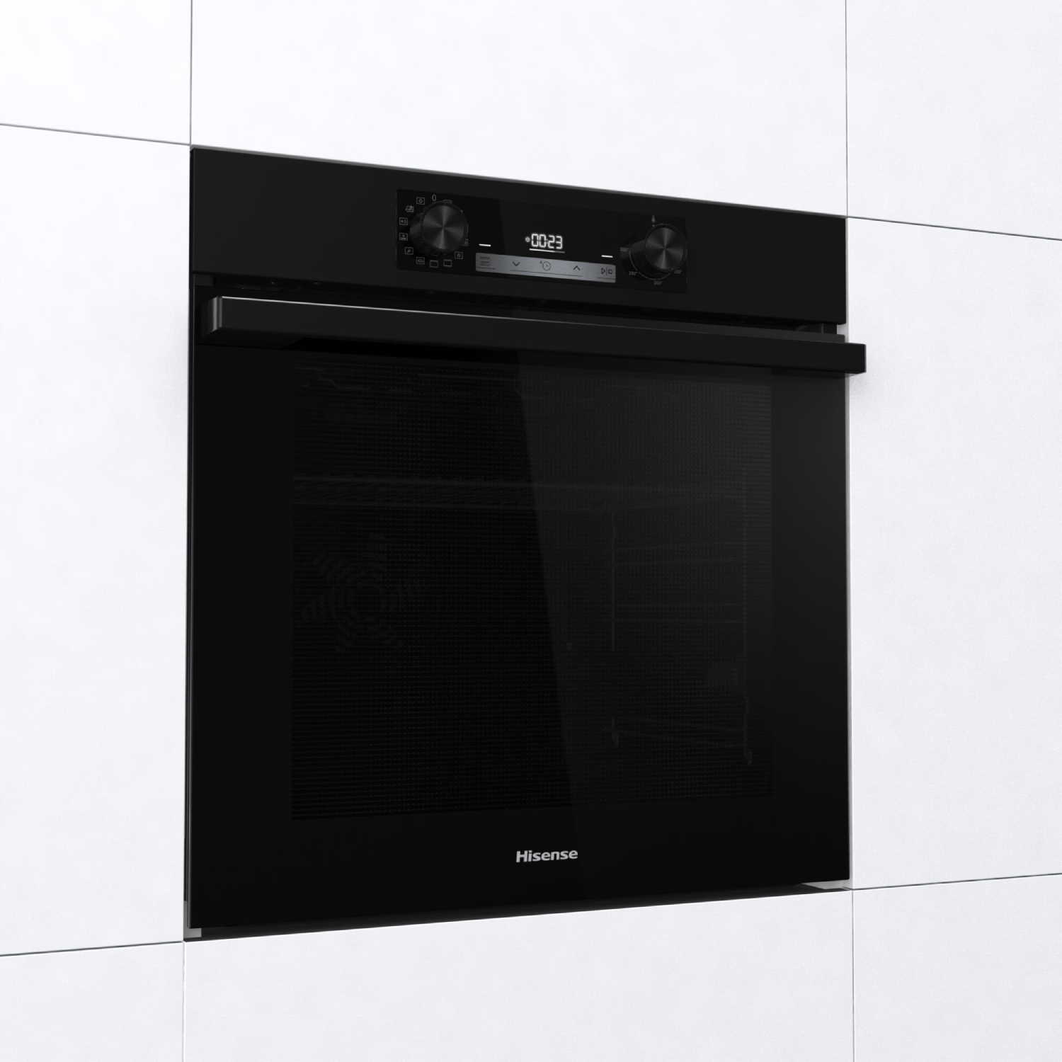 Horno - Hisense BI64213EPB, Convencional, Pirolítico, 77 l, 59.5 cm, Control táctil, Negro