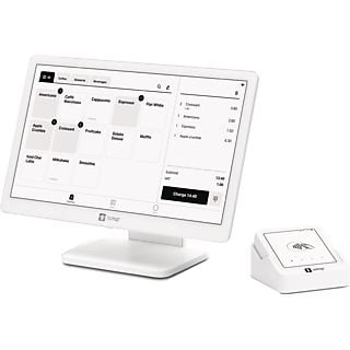 Caja registradora - SumUp POS Lite + Datáfono Solo, Pantalla FHD 13", WiFi, Software integrado, Blanco