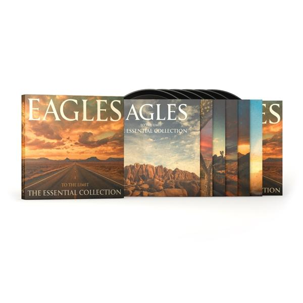 Az Eagles 'The Essential Collection' album borítója, több CD-vel.