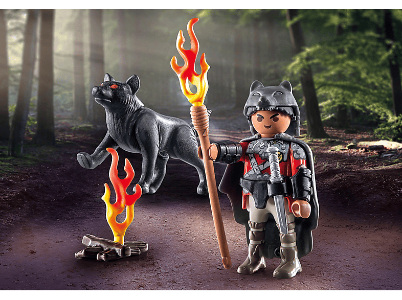 Thumbnail - PLAYMOBIL 71482 Krieger mit Wolf Spielset, Mehrfarbig