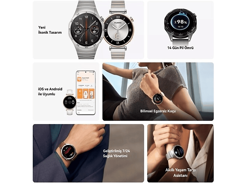 HUAWEI Watch GT4 41 mm Akıllı Saat Gold_6