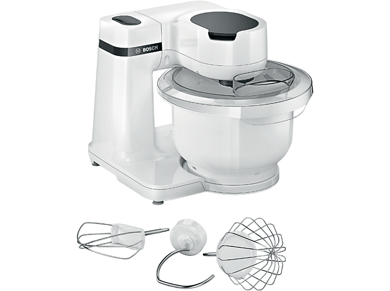 Bosch MUMS2AW00 Serie 2, Küchenmaschine Weiß (Rührschüsselkapazität: 3,8 l, 700 Watt)