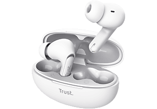 TRUST Yavi vezeték nélküli TWS bluetooth fülhallgató mikrofonnal, ENC, fehér (25172)