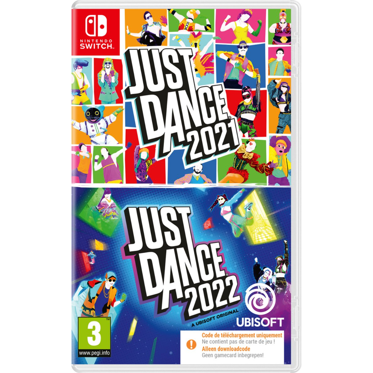 Ubisoft Just Dance 2021 + 2022 (code In A Box) Nintendo Switch afbeelding