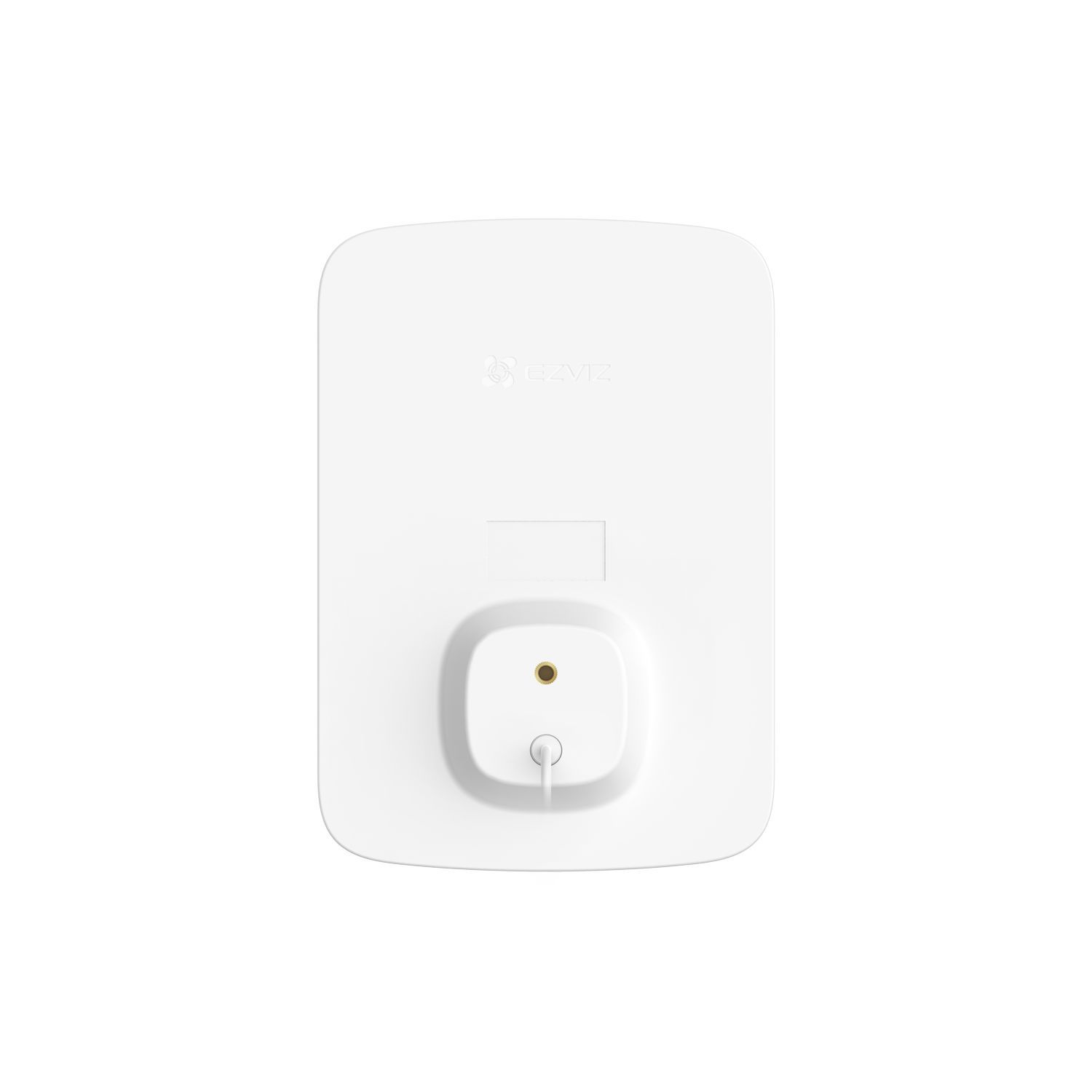 White rectangular device with a small circular detail, isolated on white.