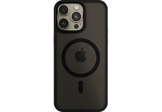 NEXT ONE MagSafe kompatibilis szilikon tok iPhone15 Pro telefonhoz, fekete (IPH-15PRO-MAGSF-MISTCASE-BLK)