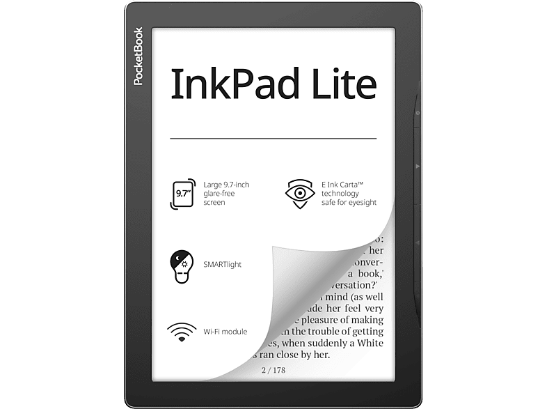 Pocketbook E-reader Inkpad Lite Mist Grey (pb743k3-1-ww)