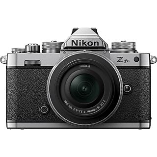 Cámara EVIL - Nikon Z FC, 20.9 MP, Pantalla 3", 4K, Wi-Fi, Bluetooth, Negro, Plata