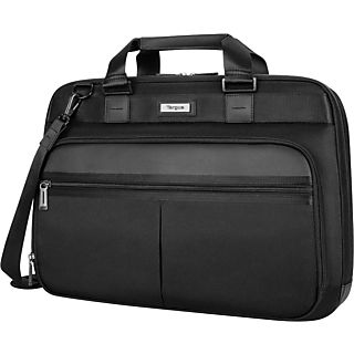 Maletín para portátil - Targus Mobile Elite, 15.6-16", Nylon, Poliuretano, Negro