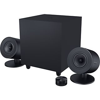 RAZER Nommo V2 Pro - Full-Range-2.1-Gaming-Lautsprecher für PC mit kabellosem Subwoofer (Schwarz)