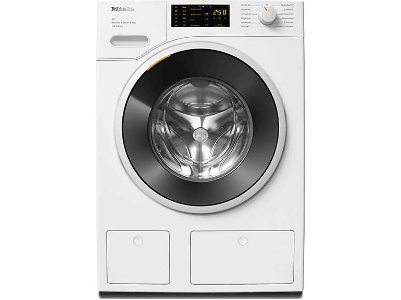 MIELE WWB680 WCS 125 Edition W1 White Edition Waschmaschine (8 kg, 1400 U/Min., A, Flusenfilter, Fremdkörperfilter)