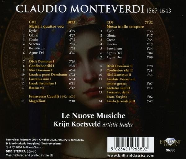 CD-Cover mit Porträt, Text und Noten. Verfügt über ein dunkles und elegantes Design.