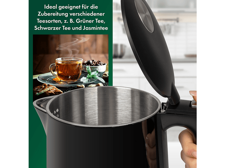 Profi Cook PC-WKS 1243 Wasserkocher Schwarz Fassungsvermögen: 1.7 l — Foto 5 von 6