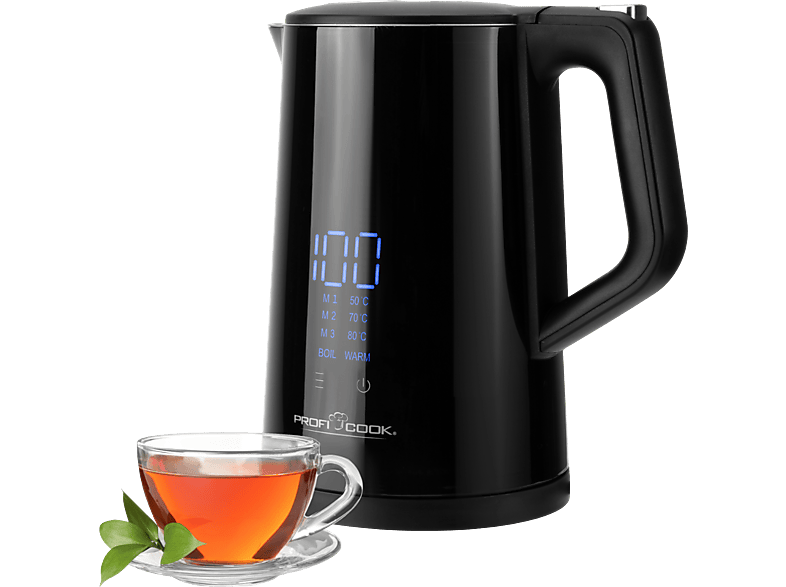 Profi Cook PC-WKS 1243 Wasserkocher Schwarz Fassungsvermögen: 1.7 l — Foto 2 von 6