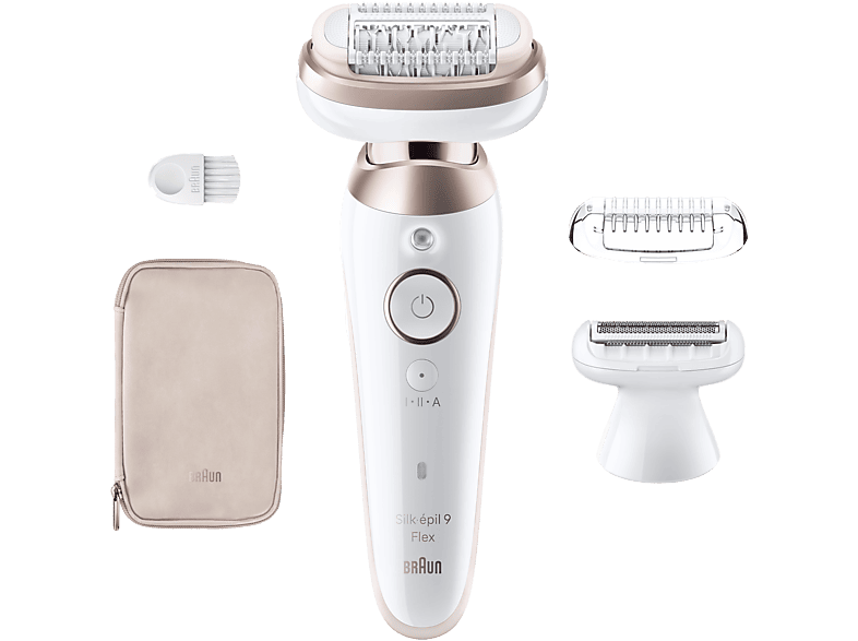 BRAUN Silk-épil 9 Flex 9-030 3D - Epilierer (Weiss/Gold)