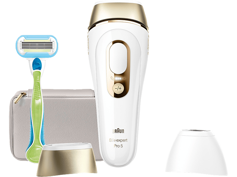 BRAUN IPL Silk·expert Pro 5 PL5152 - IPL-Haarentfernungsgerät (Weiss/Gold)