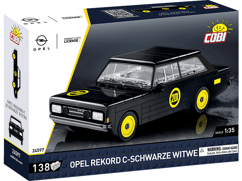 COBI - Opel Rekord schwarze Witwe Bausatz, Mehrfarbig