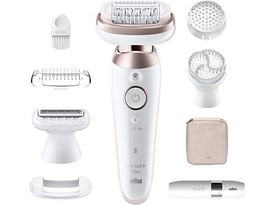 BRAUN Silk-épil 9 Flex 9-360 3D - Épilateurs (Blanc/or)