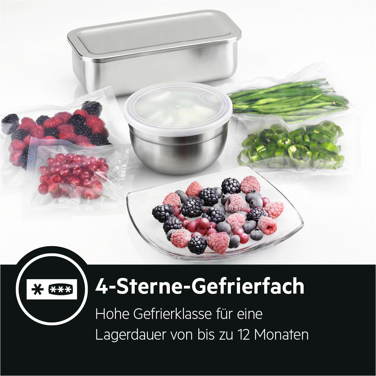 AEG SCE618F3LF Serie 5000 mit ColdSense Kühlgefrierkombination (F, 261 l, 1769 mm hoch, Weiß)