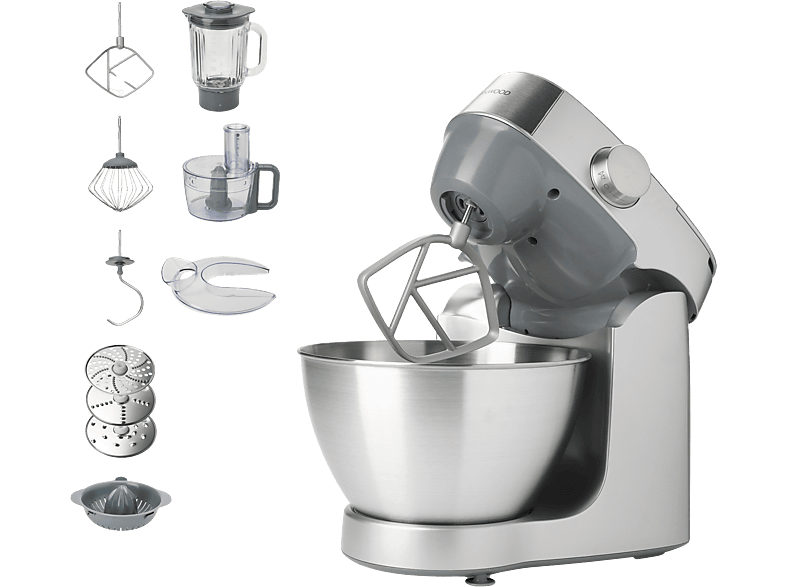 Robot de cocina  Kenwood Prospero+ KHC29.J0SI, Amasadora de repostería,  Procesador de alimentos, 1000 W, 4.3 l, Plata