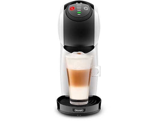 Cafetera de cápsulas - Nescafé Dolce Gusto De' Longhi Genio S EDG226.W, 1500W, 0.8L, 15 bar, Bebidas calientes y frías, LED, Calentamiento 30s, Blanca