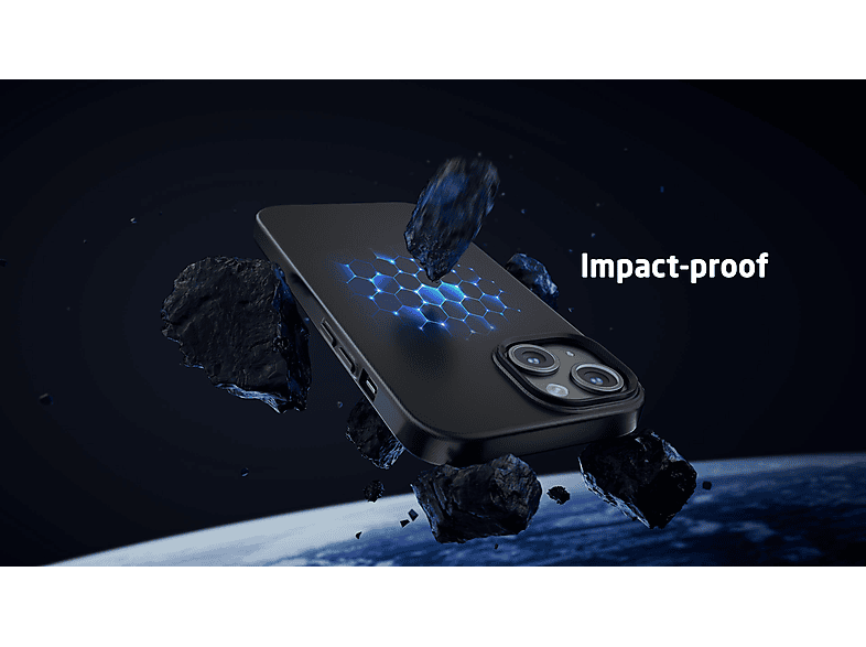 Thumbnail - ISY ISC-3733, Backcover, Apple, iPhone 15, Schwarz Carbon