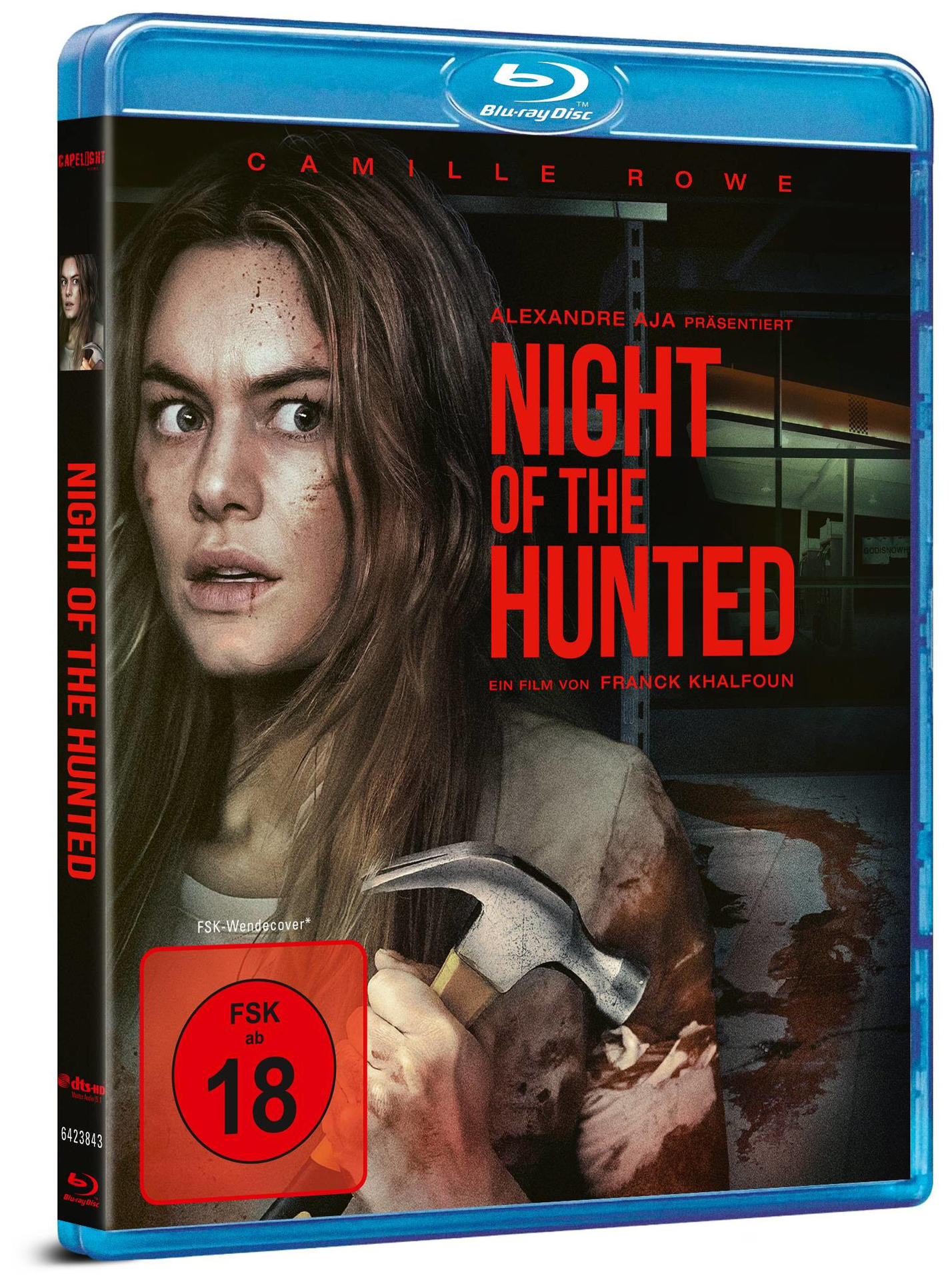 DVD-Cover eines Films mit einer Frau, die einen Hammer hält.