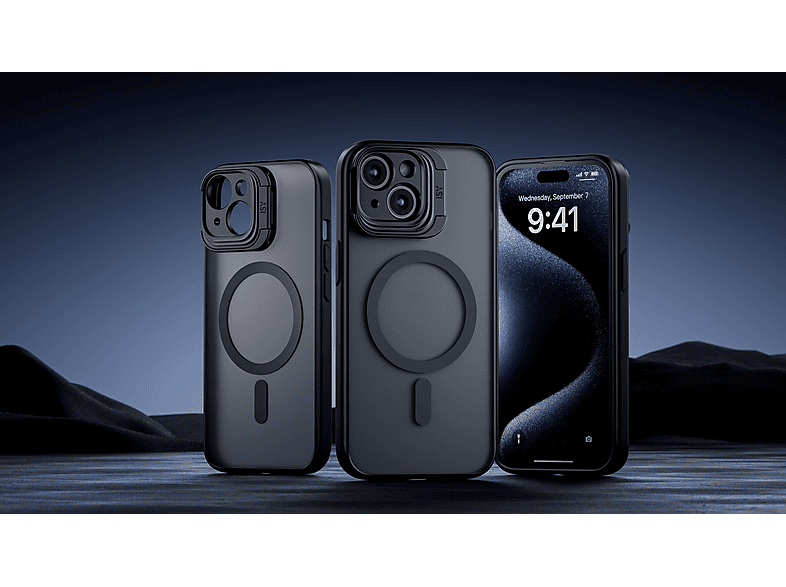 Thumbnail - ISY ISC-2440 MagISY, Backcover, Apple, iPhone 15 Pro, Smokey Black