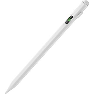Stylus pen - Dam Electronics 2268A, Para Android / iOS / Harmony, USB-C, Apagado automático, Absorción magnética, Blanco