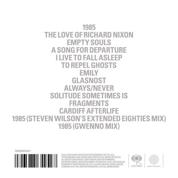 Rückseite eines Albums mit Titelliste und Credits.