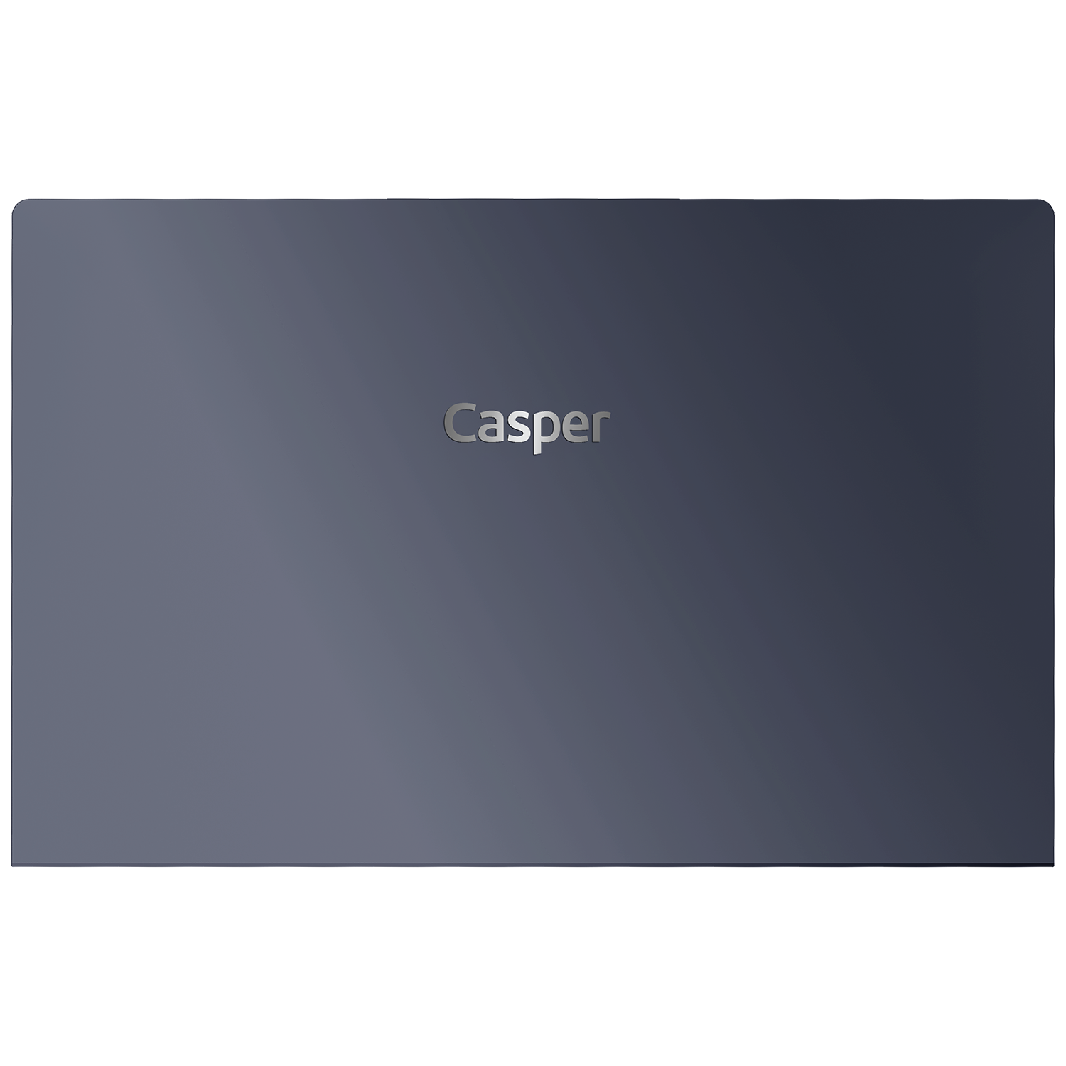 Kapakta 'Casper' yazan koyu gri dizüstü bilgisayar.